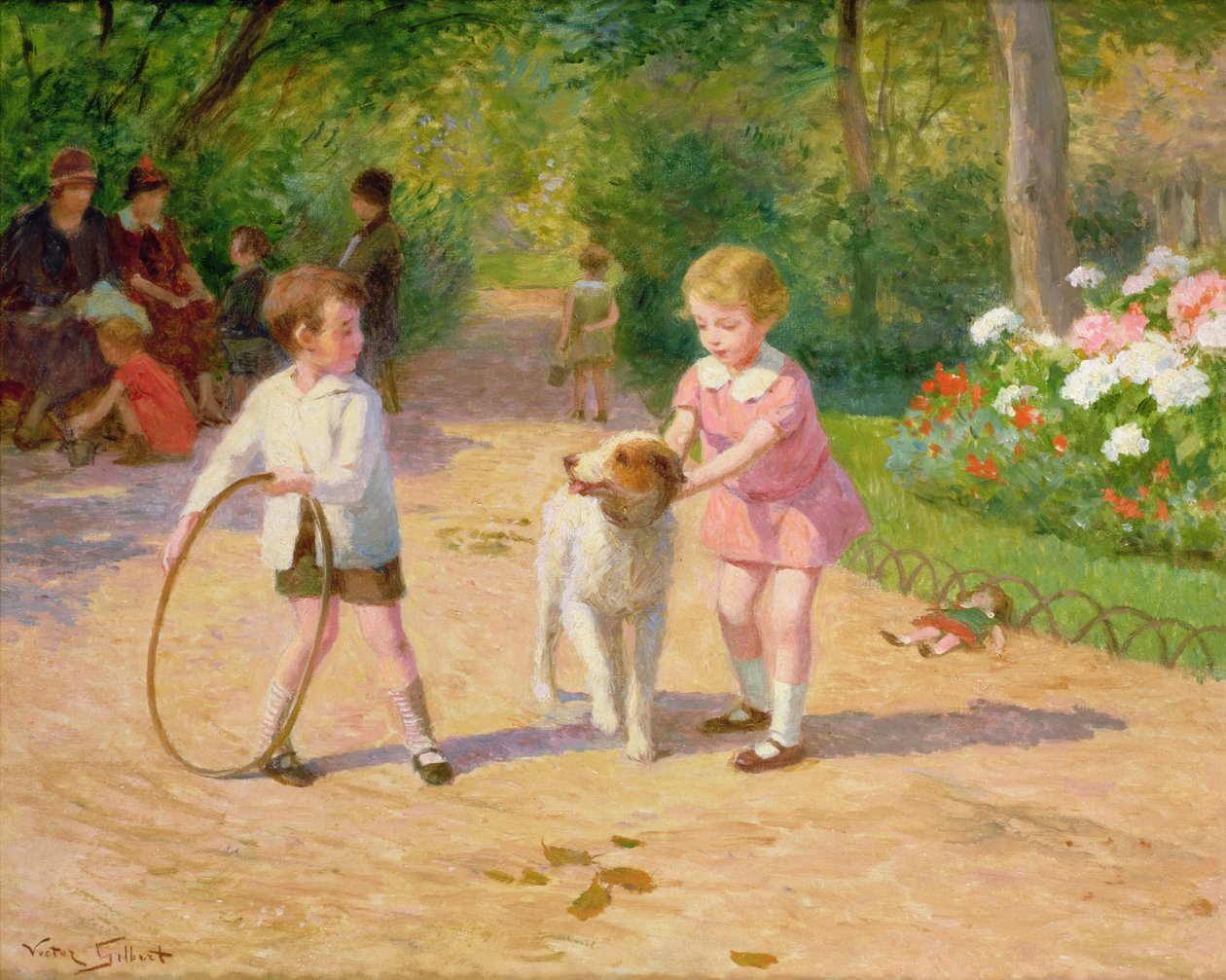 Leker med bågen av Victor Gabriel Gilbert