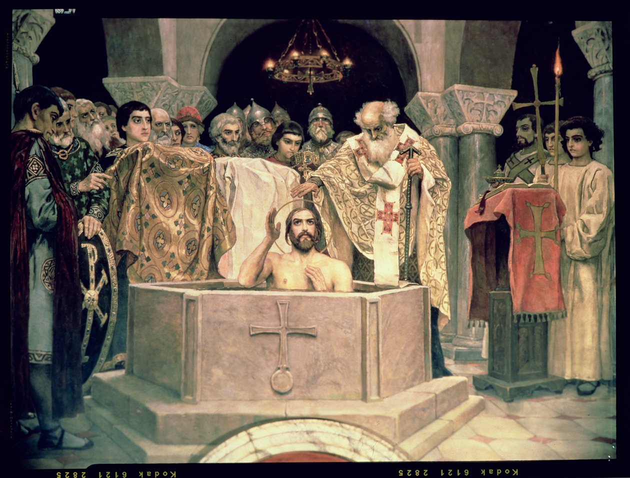 Storhertigen Vladimirs dop (ca 956-1015), 1885-96 (väggmålning) av Victor Mikhailovich Vasnetsov