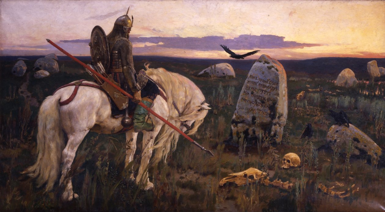 Knight at the Crossroads av Victor Mikhailovich Vasnetsov