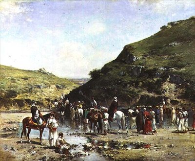 Vid vattnet av Victor Pierre Huguet