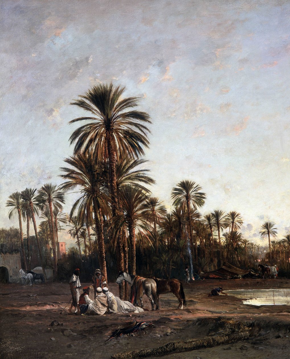 Afrikas sjö. 1866 (olja på duk) av Victor Pierre Huguet