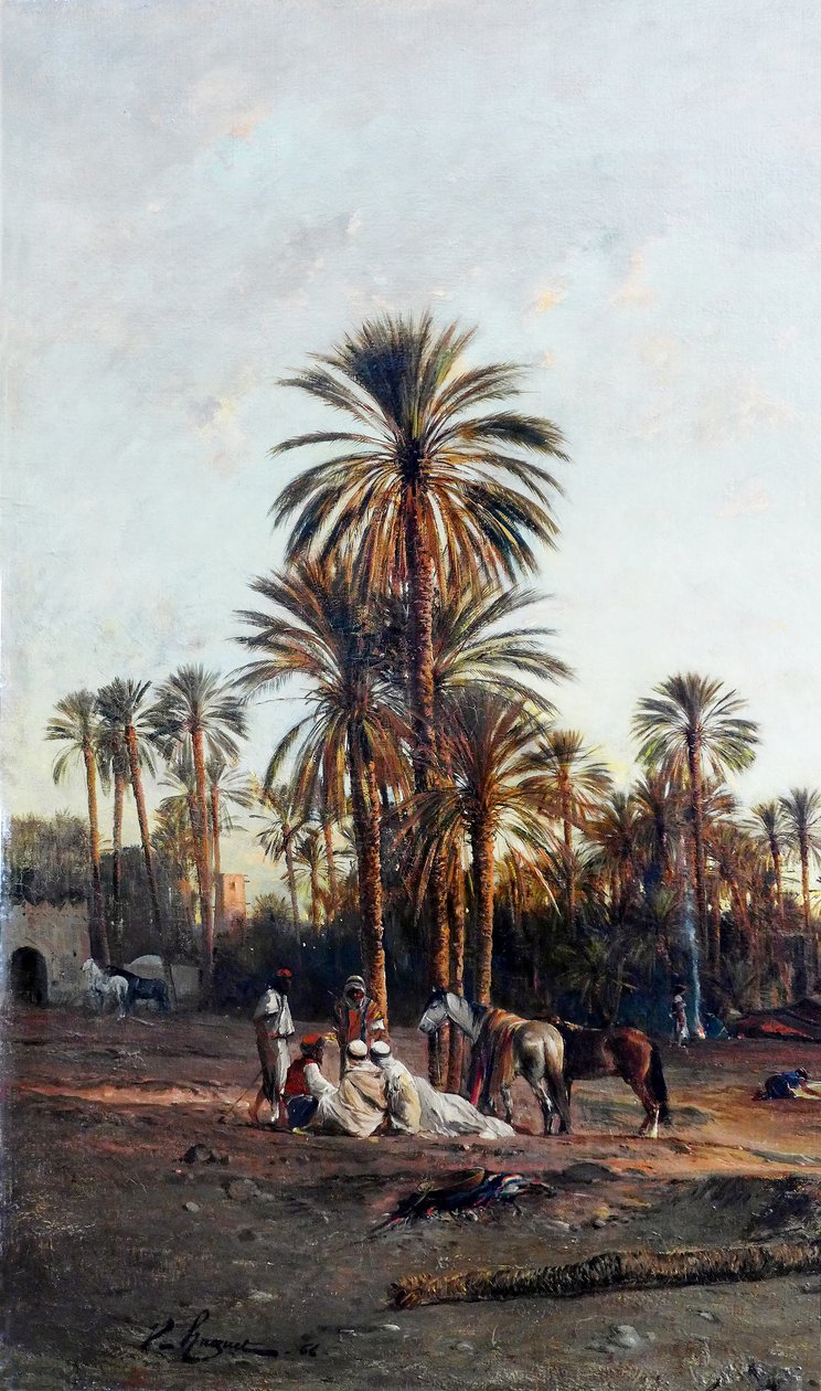 Oasis kant, detalj av Victor Pierre Huguet
