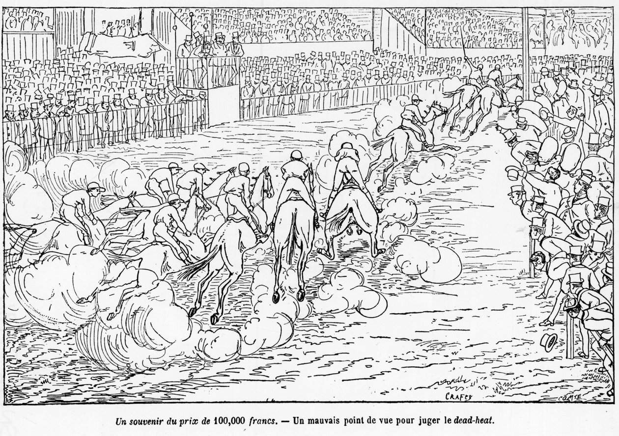 Course Hippique - i "" The Centaur"", teckning av Crafty av Victor  Geruzez
