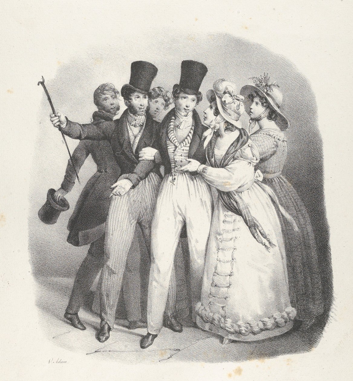 Kille. VII: Vem kommer att göra anspråk på mig Vem kommer att göra anspråk på mig, 1824. av Victor Adam