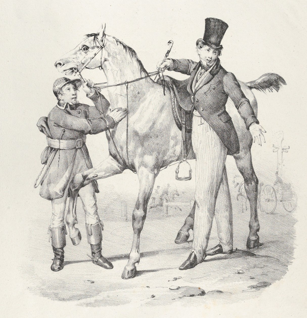 Kille. VI: Jag kunde inte gå, jag går inte längre någonstans, 1824.. av Victor Adam