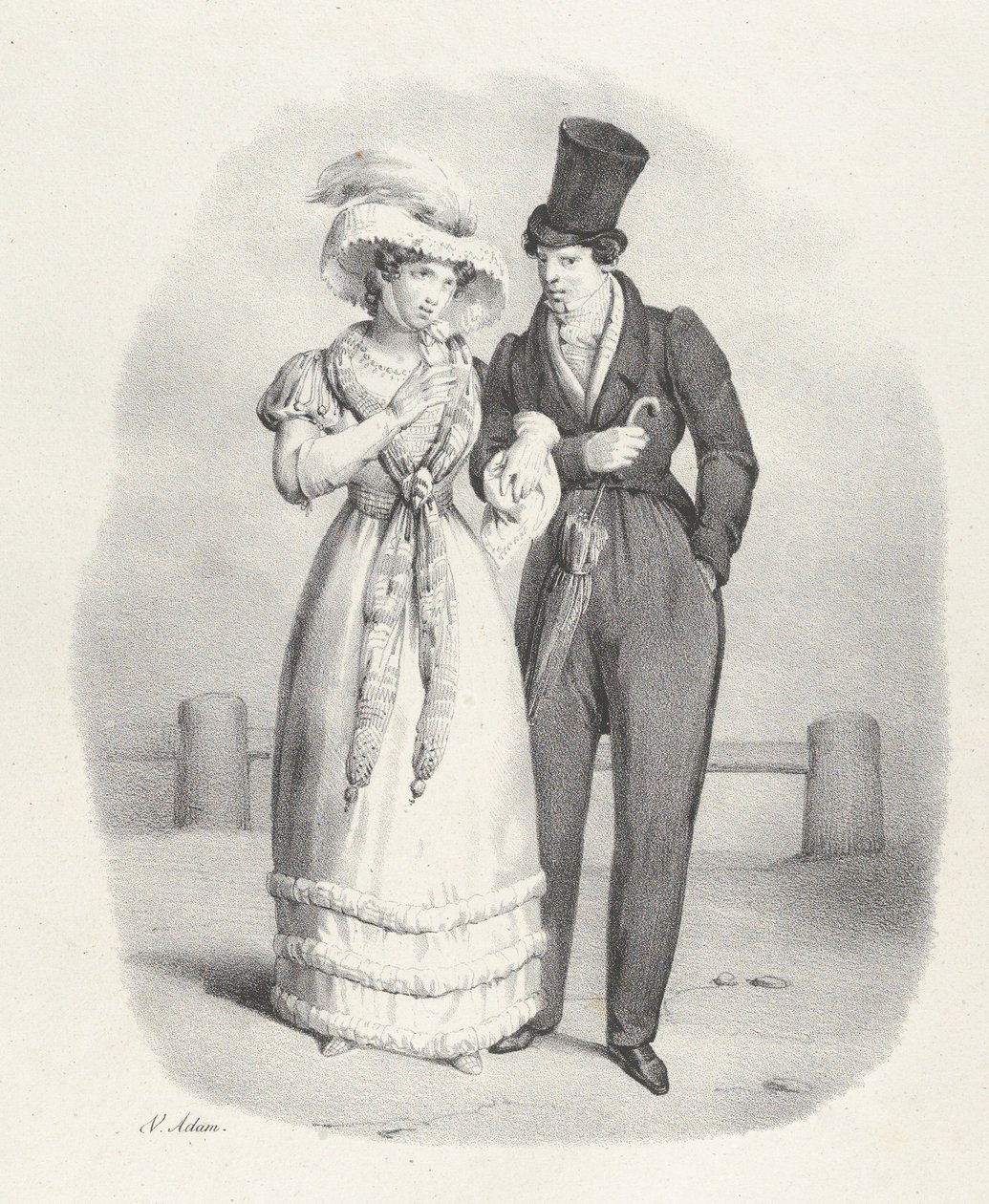 Kille. V: Hon är en ärlig kvinna Hon är en ärlig kvinna, 1824. av Victor Adam