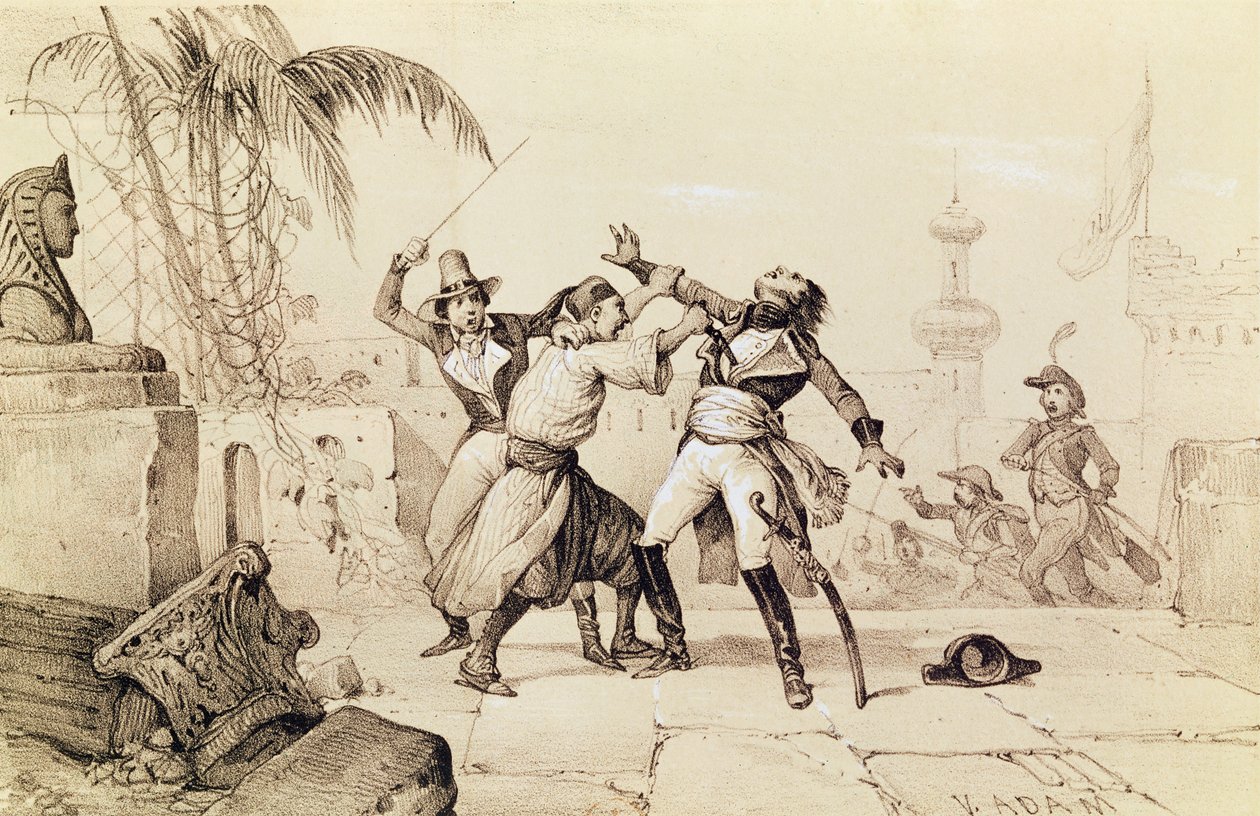 Mordet på general Kleber av en fanatiker, 14 juni 1800 av Victor Adam