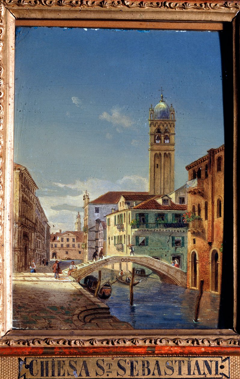 San Sebastianos kyrka, 1800-talet. av Victor Adam