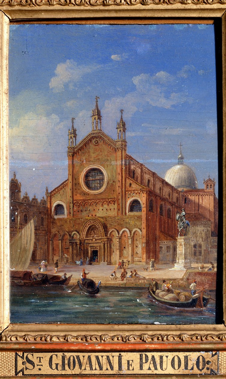 Santi Giovanni e Paolo San Zanipolo-kyrkan, 1800-talet av Victor Adam
