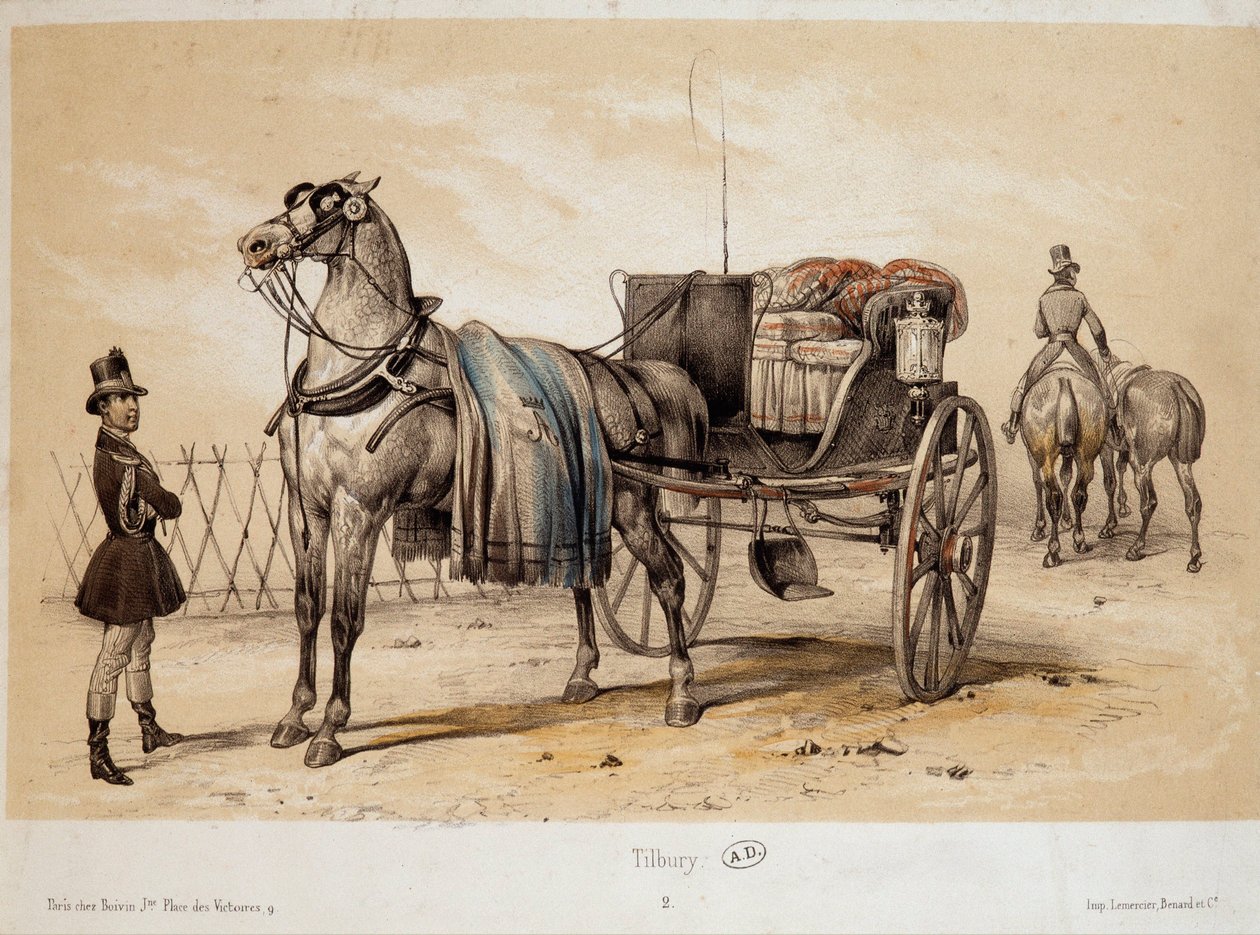 Tilbury - Litografi av Adam, ca. 1840 av Victor Adam