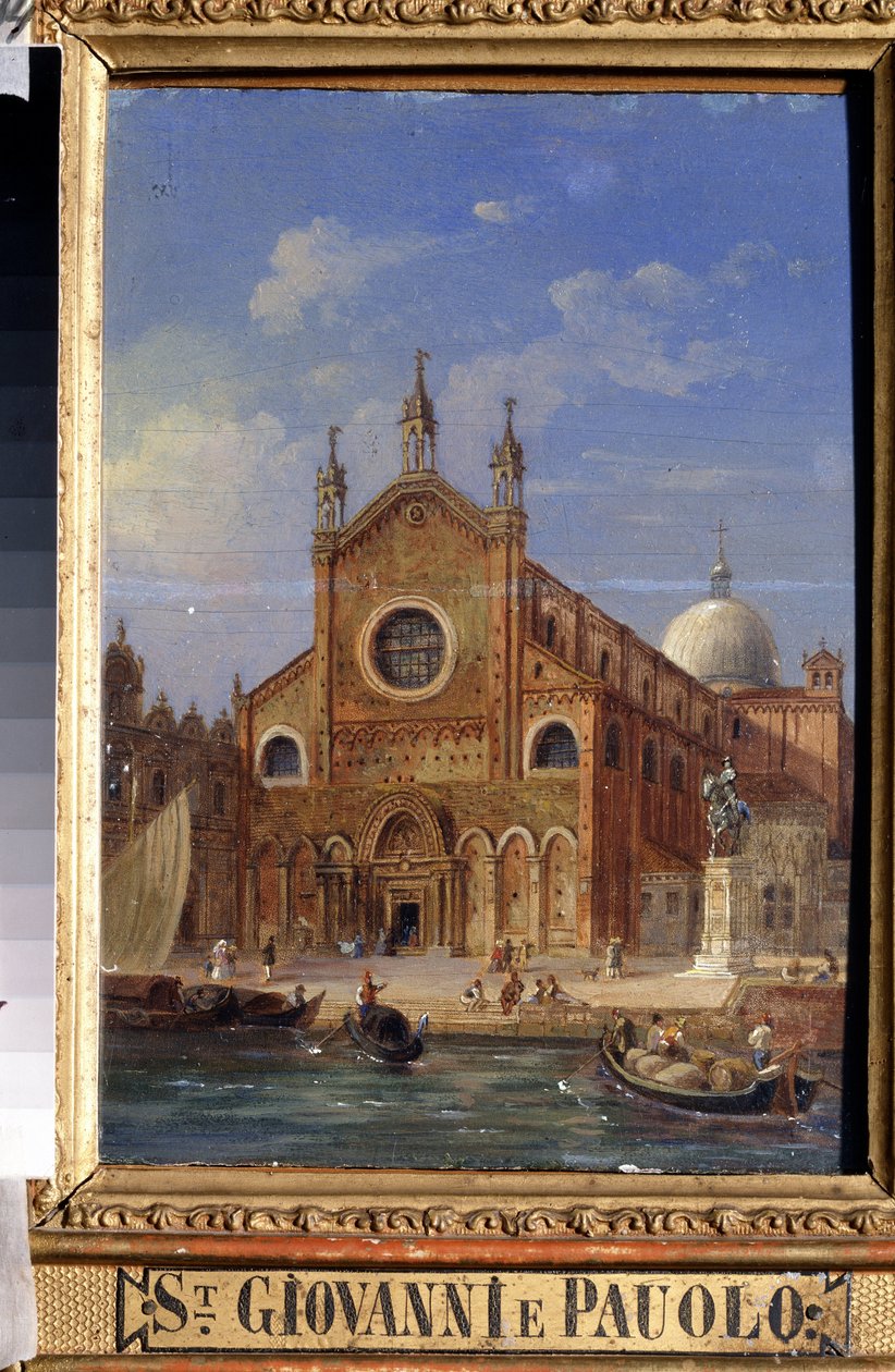Utsikt över Venedig. Kyrkan Santi Giovanni e Paolo (San Zanipolo). av Victor Adam