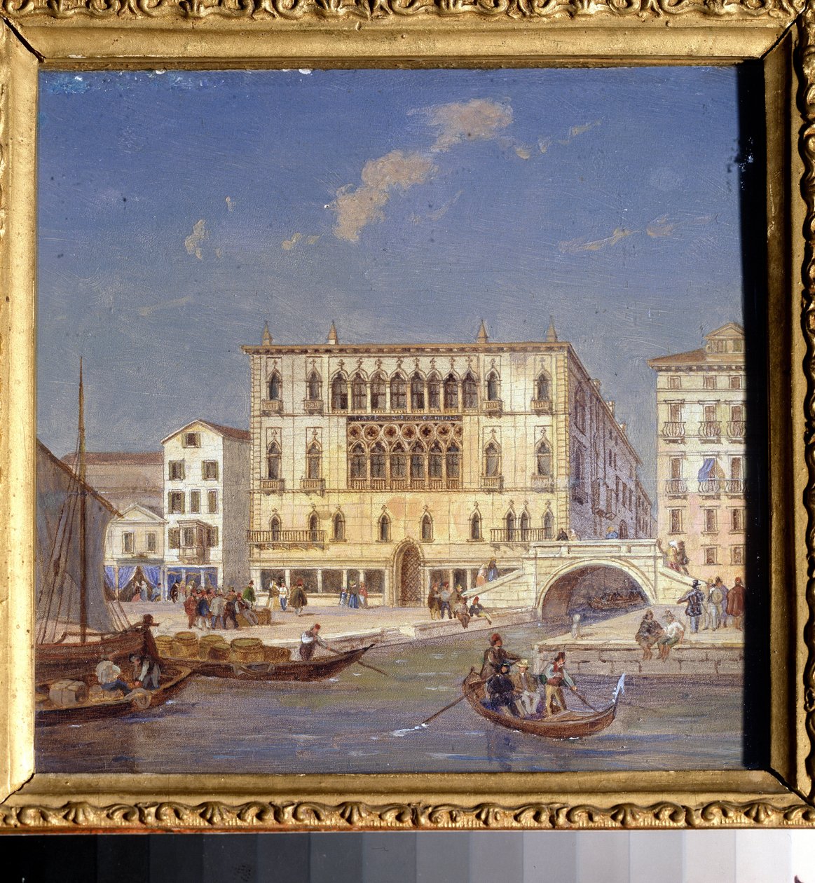""Vue de Venise: le palais Bernardo"" (Utsikter över Venedig. Palazzo Bernardo) Målning av Jean-Victor (Jean Victor) Vincent Adam (1801-1867) Statens konstmuseum från 1800-talet, Tula, Ryssland av Victor Adam