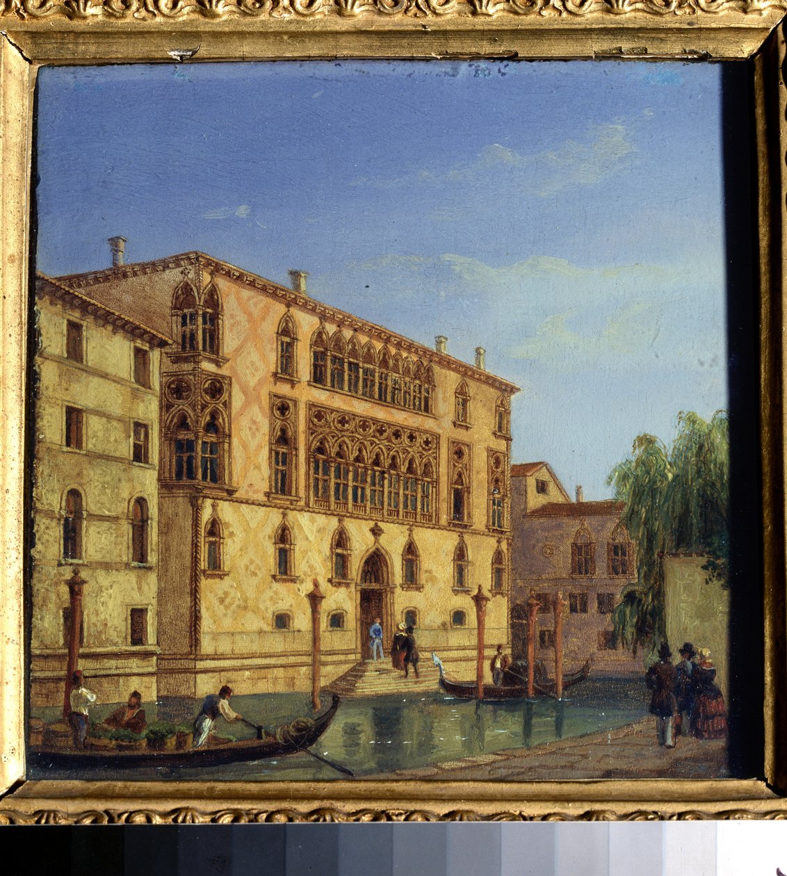 ""Vue de Venise: le palais Giovanelli"" (Utsikter över Venedig. Palazzo Giovanelli) Målning av Jean-Victor (Jean Victor) Vincent Adam (1801-1867) Statens konstmuseum från 1800-talet, Tula, Ryssland av Victor Adam