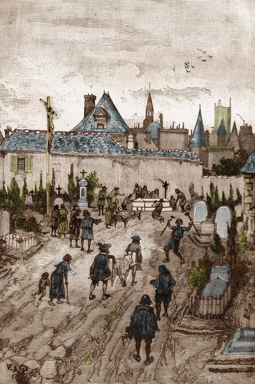 Jansenist konvulsionär (eller Saint Medard) (Konvulsioners verk) på 1700-talet: "" de sjuka och handikappade går till kyrkogården i Saint-Medard (där är diakonen Francois Paris grav) för att vara mirakulöst gueris" (Convulsionnaire praxis ( Convulsionna av Victor Armand Poirson