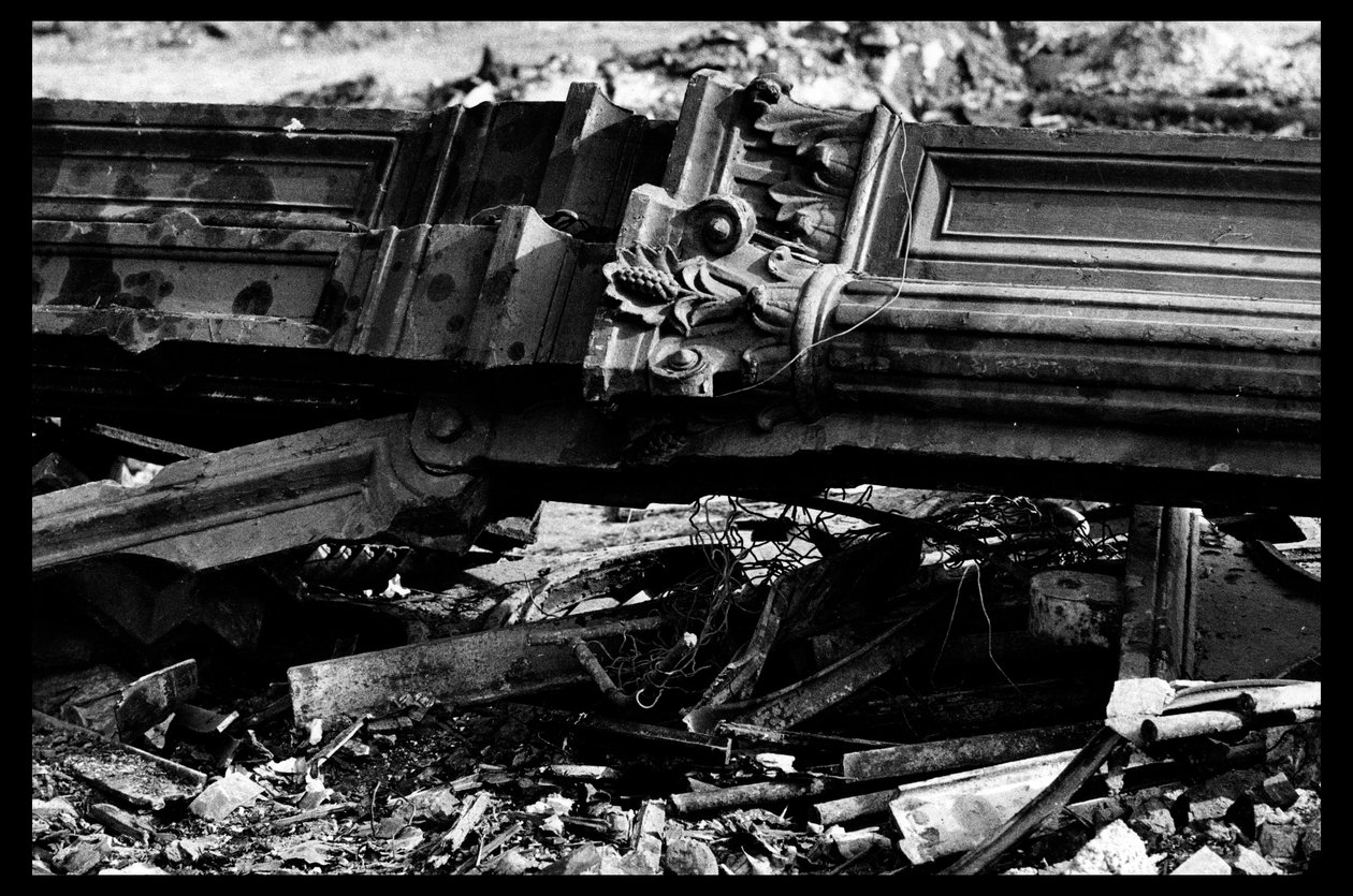 Rivning av den centrala marknaden i Paris, i augusti 1971 (s/v foto) av Victor Baltard