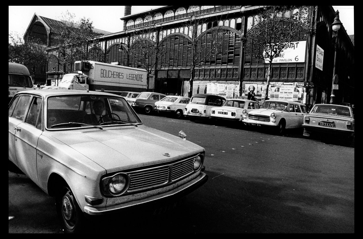 Les halles de Paris strax före rivningen av augusti 1971 (s/v foto) av Victor Baltard