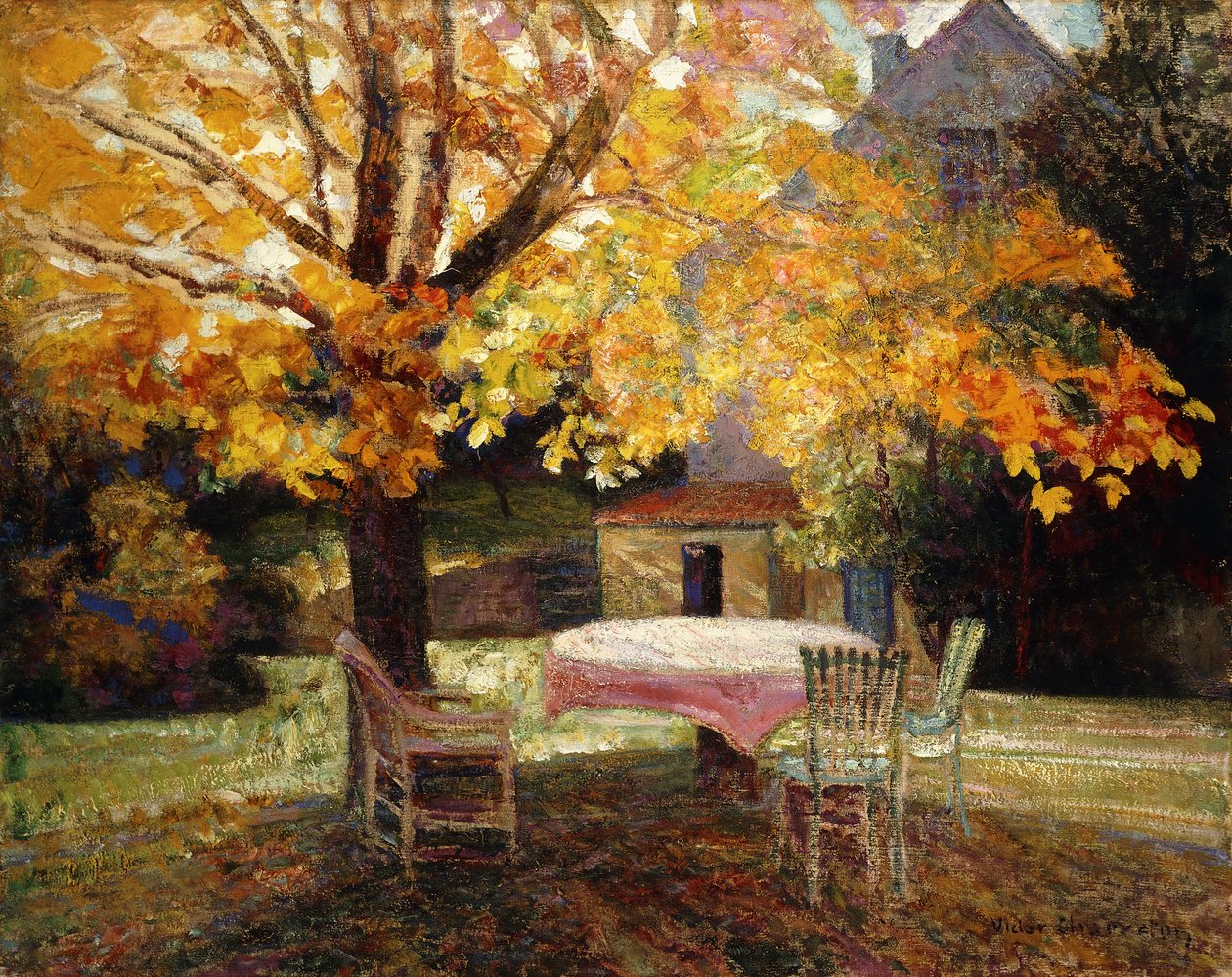 Terrassen, höst; Terrassen, höst av Victor Charreton