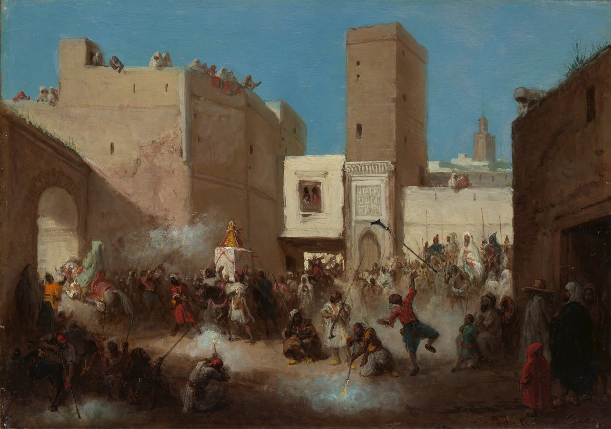 Bröllopsprocession. av Victor Eeckhout