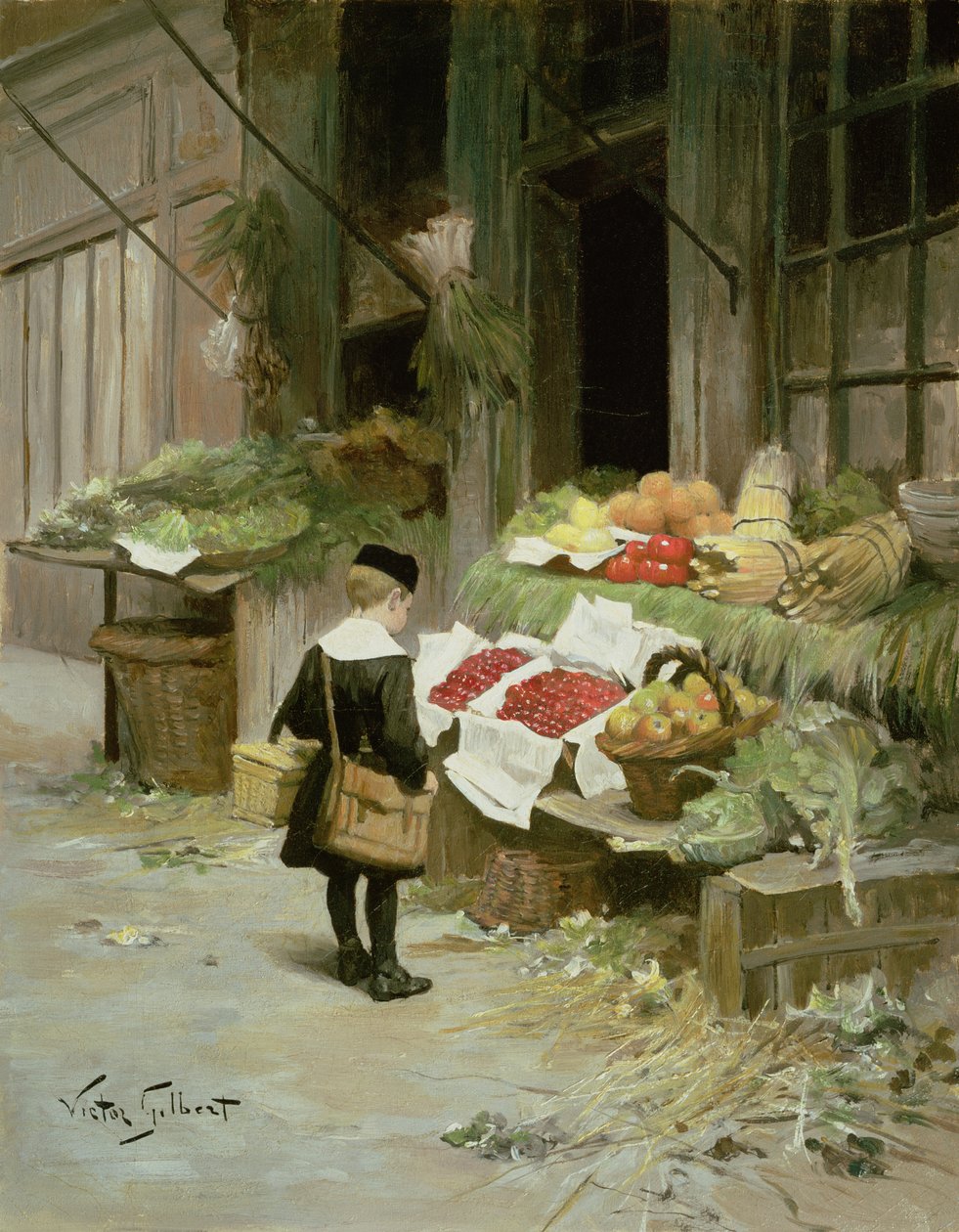 Liten pojke på marknaden av Victor Gabriel Gilbert