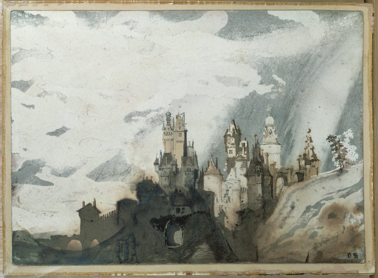 Le gay chateau (penna och tvätt) av Victor Hugo