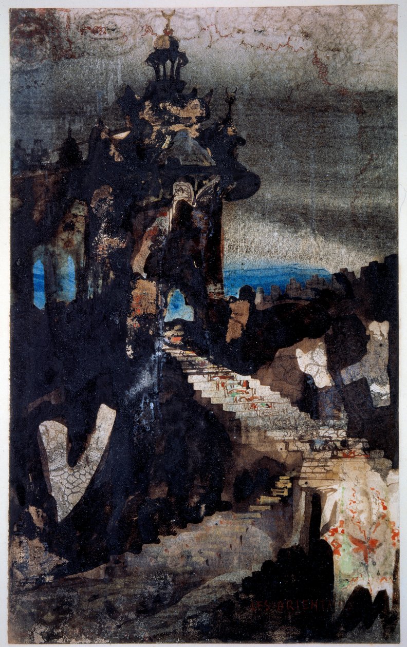 Les Orientales Ritning av en penna, gouache och akvarell av Victor Hugo (1802-1885) 1855-1856. Paris, B.N. av Victor Hugo