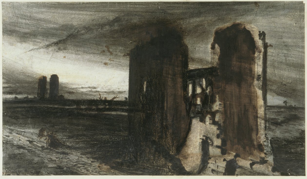 Ruiner i ett landskap, 1870 av Victor Hugo