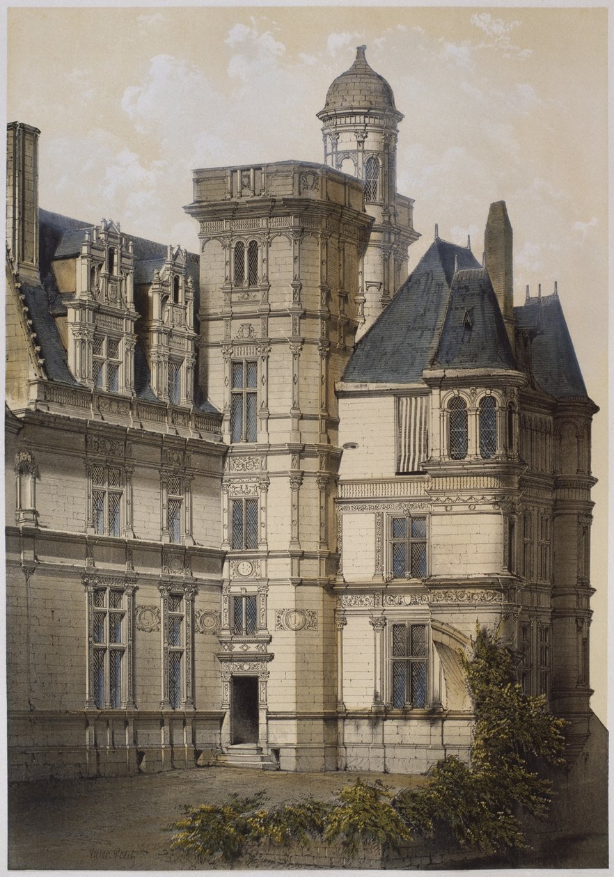 Hotel of Anjou, Angers, illustration från 