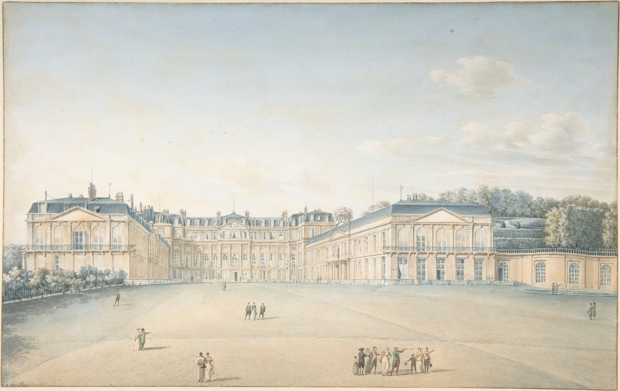 Gården vid Château de Saint-Cloud av Victor Jean Nicolle