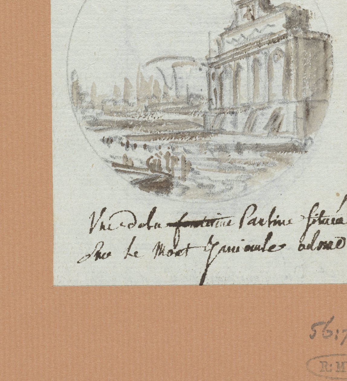 De Aqua Paolo, der Brunnen auf dem Janiculus av Victor Jean Nicolle