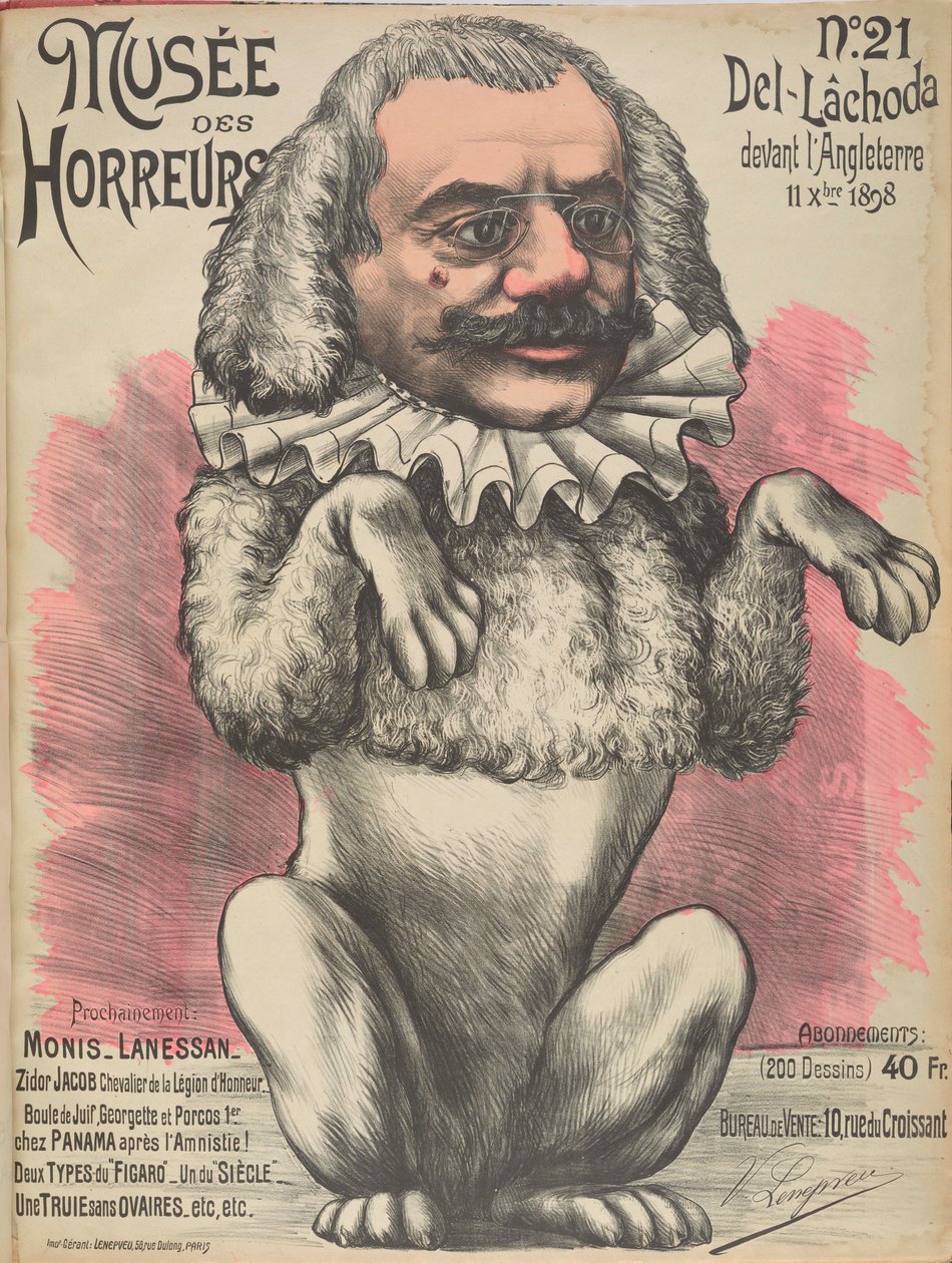 Museum of Horrors Gallery of Horrors: Théophile Delcasse, 1899. av Victor Lenepveu