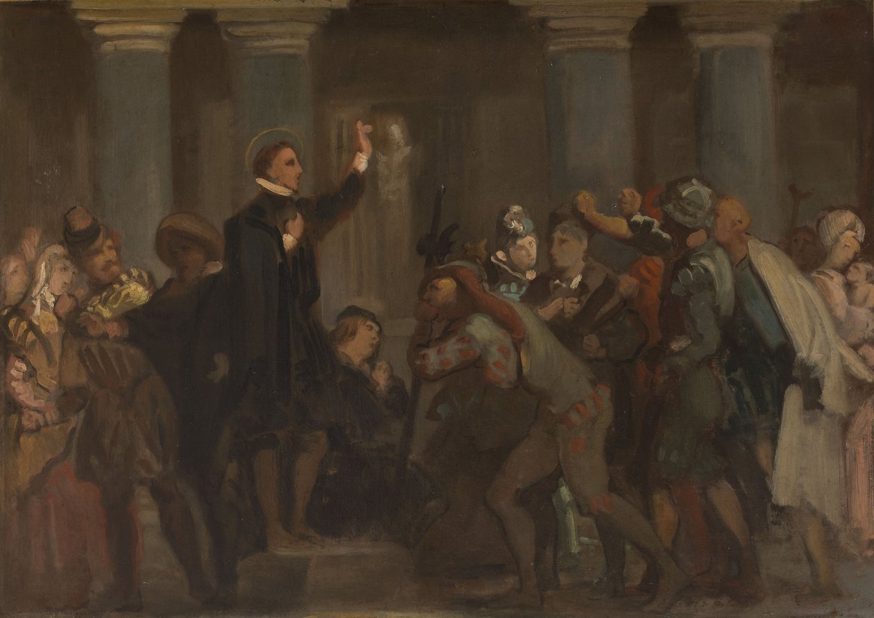 Skiss till kyrkan Saint-Séverin: L