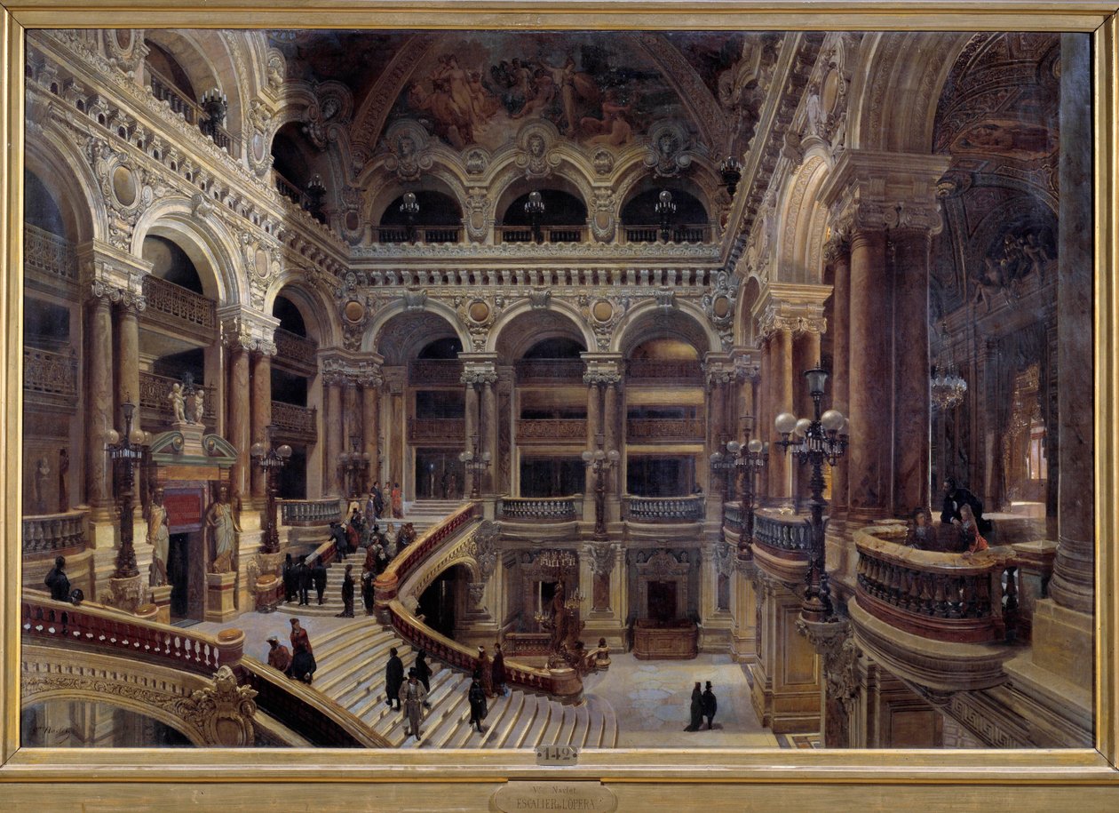 Invigning av Parisoperan 1880 Målning av Victor Navlet (1819-1886) 1880 Dim. 1,31 x 1,96 m Paris, musee d