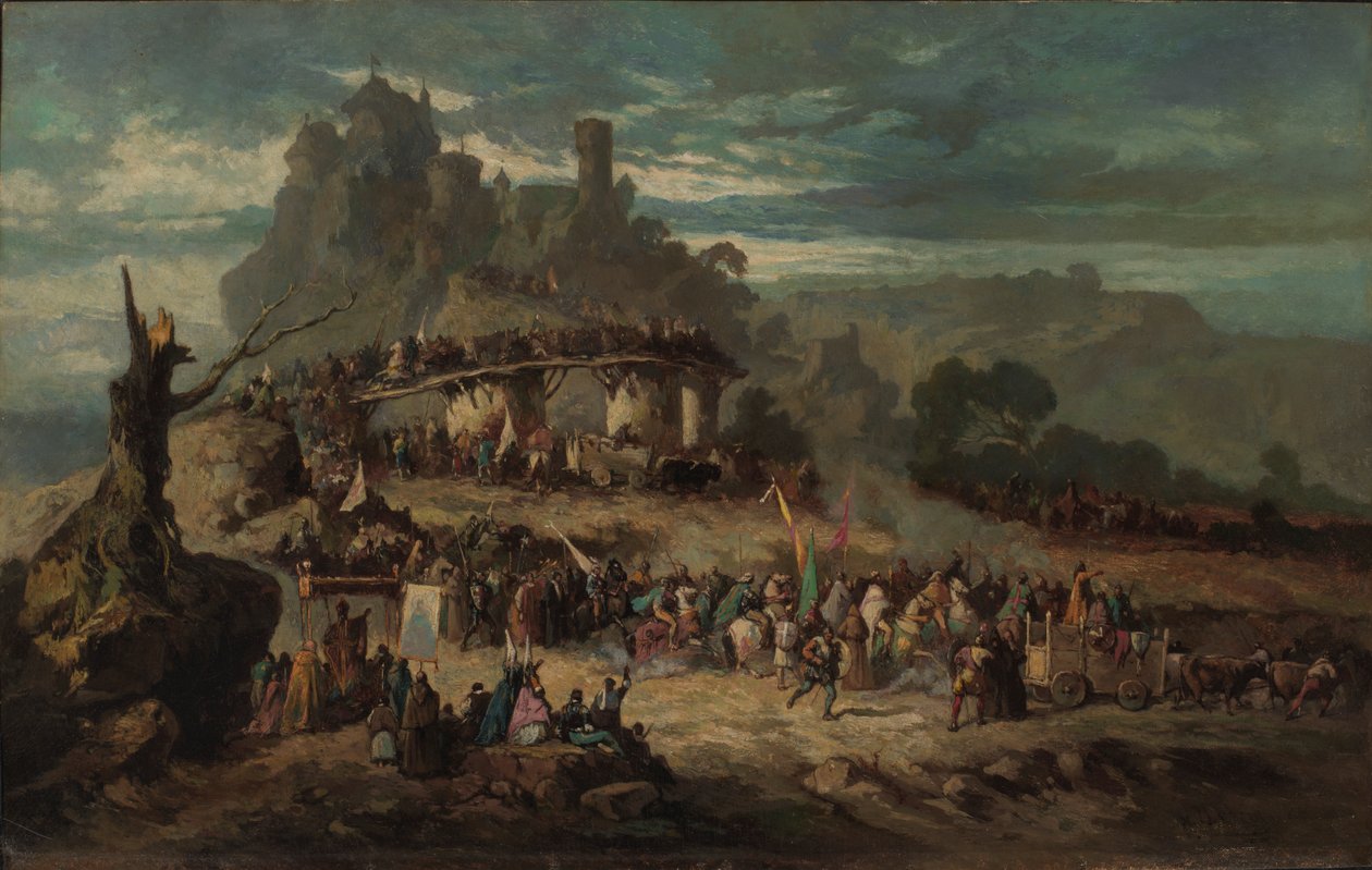Korsfararnas avgång, 1863. av Victor Nehlig