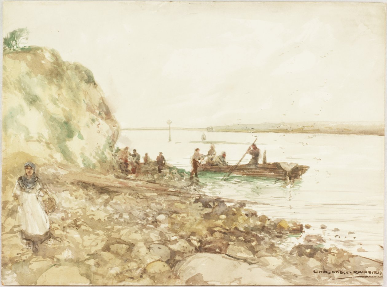 Fishing Coble (wc ombord) av Victor Noble Rainbird