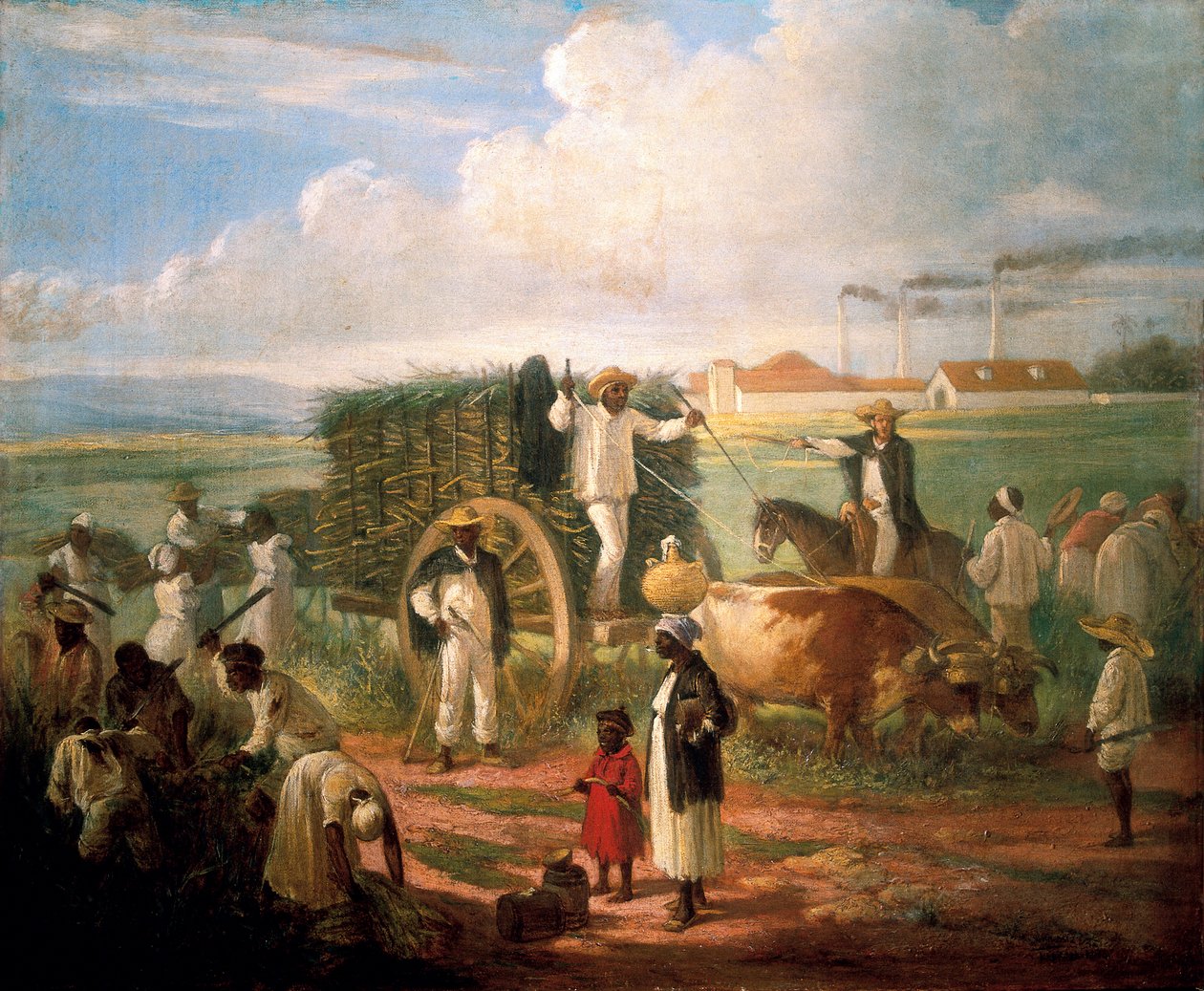 Vassskörd. Målning av Victor Patricio de Landaluze (1829-1889) av Victor Patricio de Landaluze