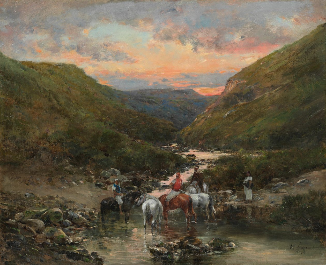 Ravin nära Biskra av Victor Pierre Huguet