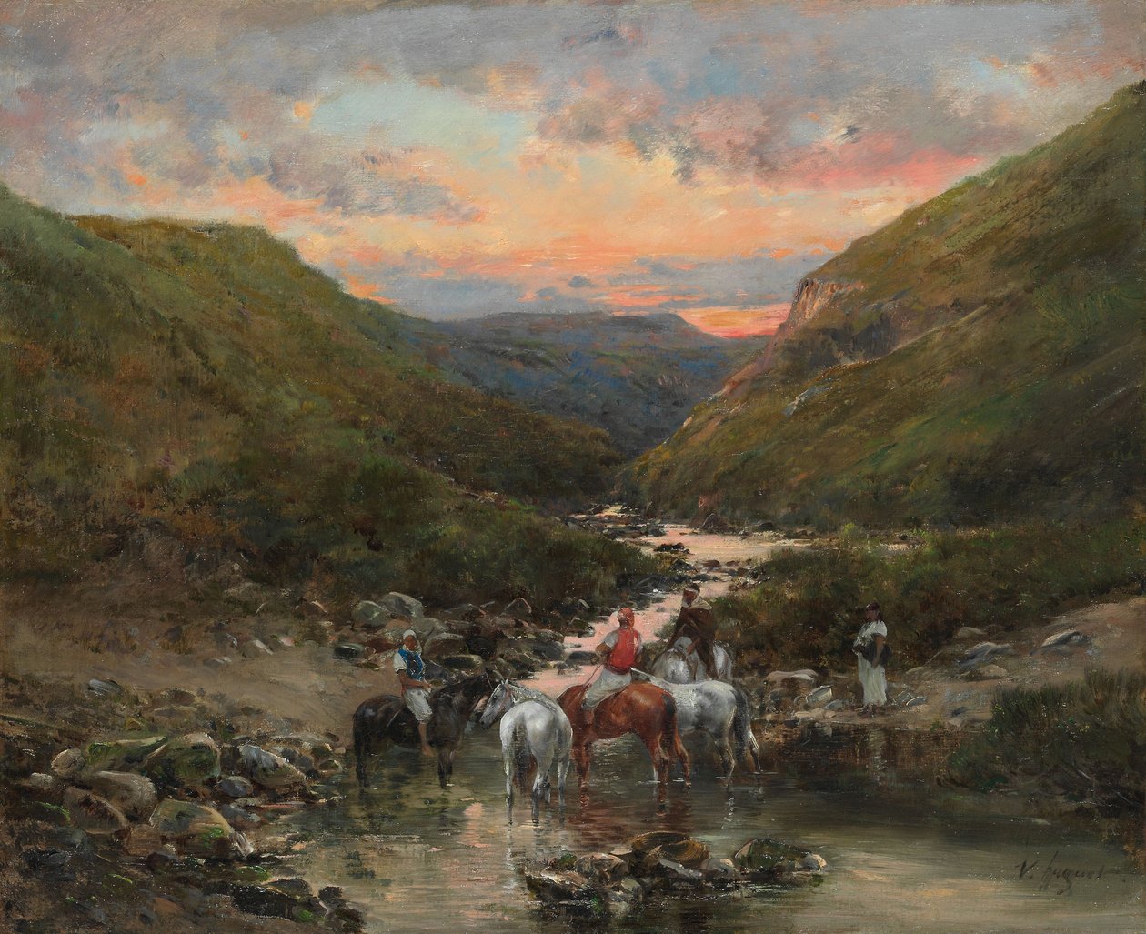 Ravin nära Biskra av Victor Pierre Huguet