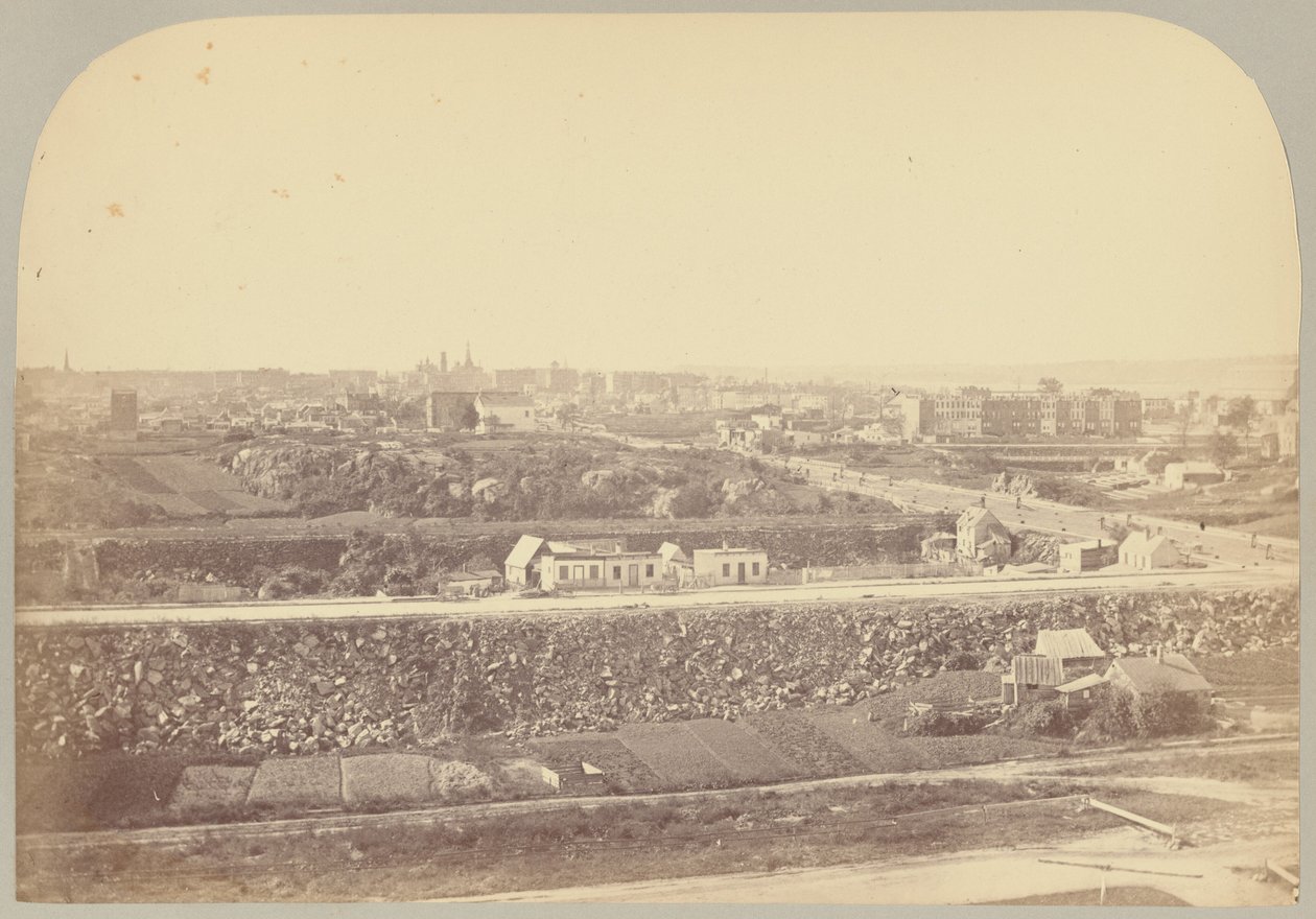 Pl. XVII. Panoramautsikt väster om museet av Victor Prevost, Gaston L. Feuardent and Co., New York