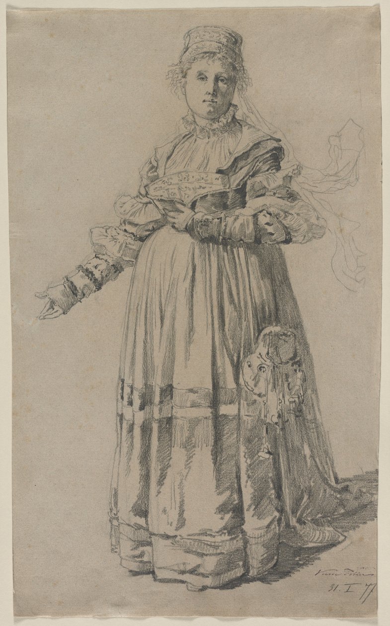 Stående kvinna, 1877. av Victor Tobler