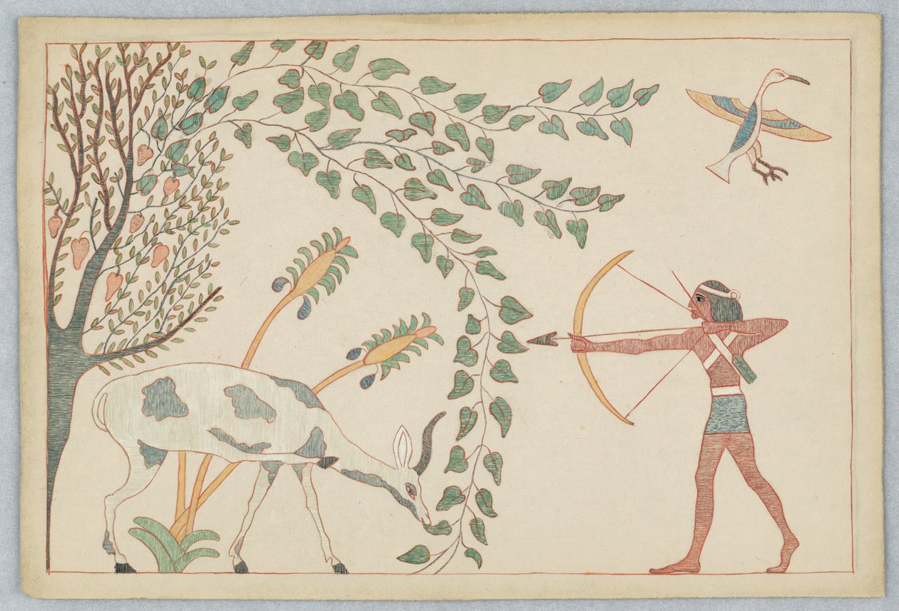 Rådjuret och vinrankan, Illustration till Aesops fabler av Victor Wilbour