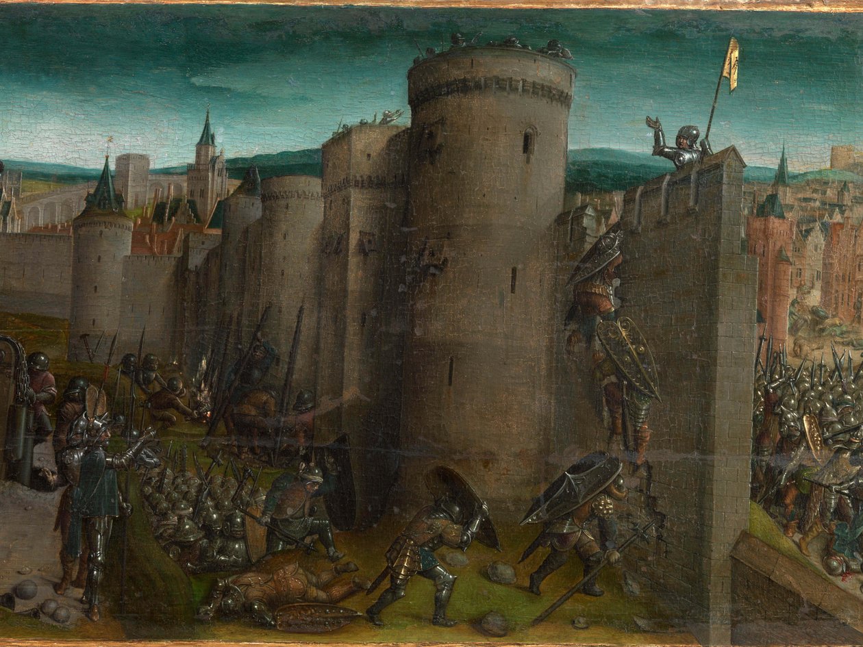 Titus erövring av Jerusalem (predella) av Vienna Master of Mary of Burgundy