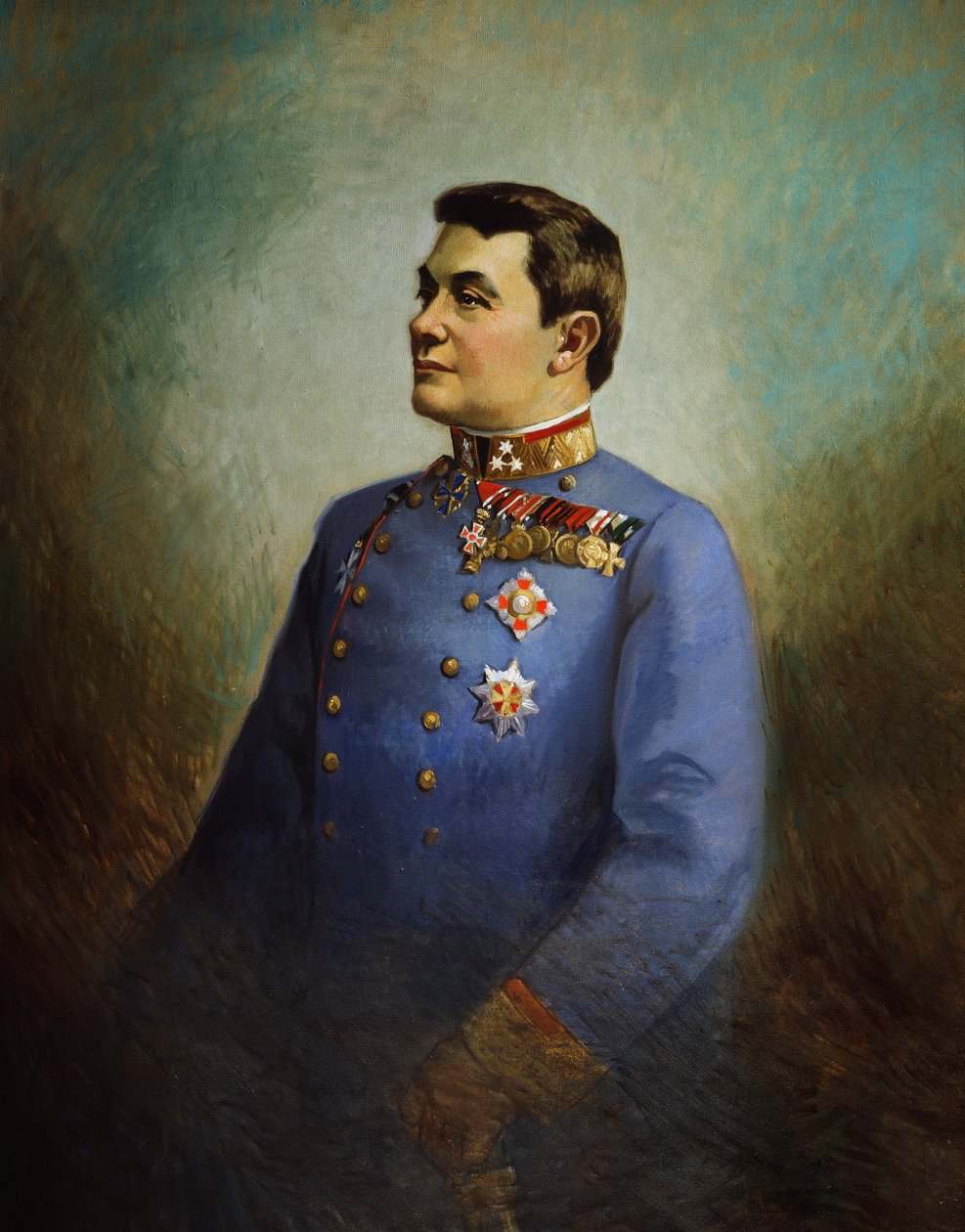 General Hermann Baron Kovess von Kovesshaza, ca 1916 (olja på duk) av Vienna Nedomansky Studio