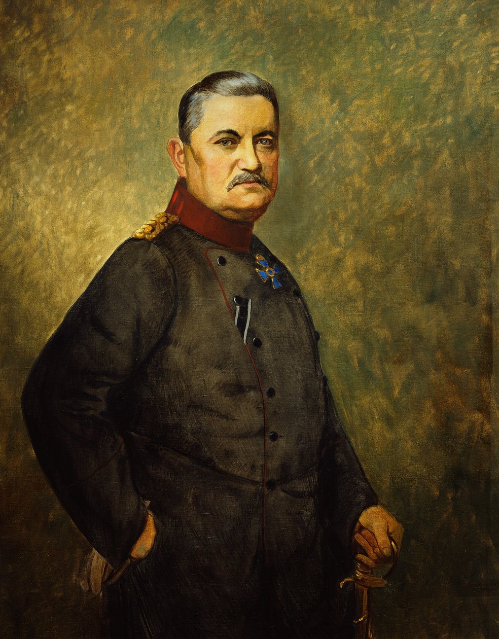 General Karl von Bulow, ca 1916 (olja på duk) av Vienna Nedomansky Studio