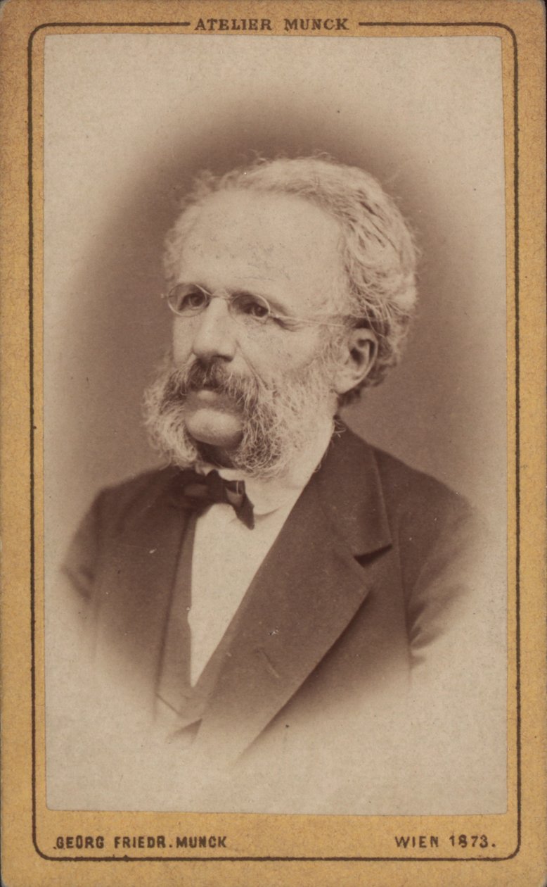 Porträtt av tonsättaren August Wilhelm Ambros 1816-1876, 1773. av Vienna . Photo studio Georg Friedrich