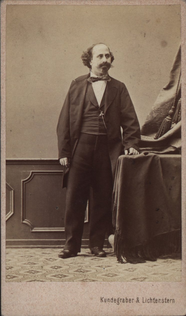 Porträtt av violinisten och kompositören Moritz Kässmayer 1831-1884, ca 1865. av Vienna . Photo studio Kundegraber and
