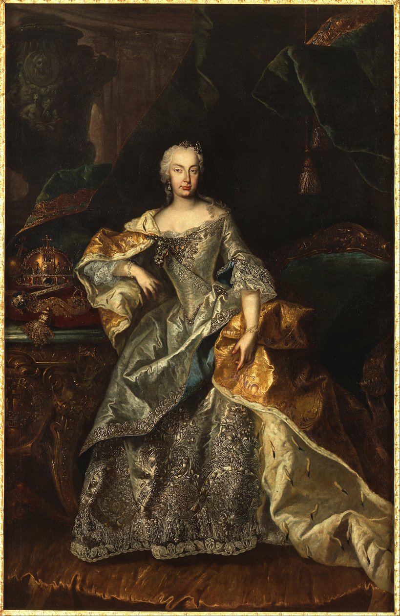 Maria Theresa som drottning av Ungern av Viennese painter