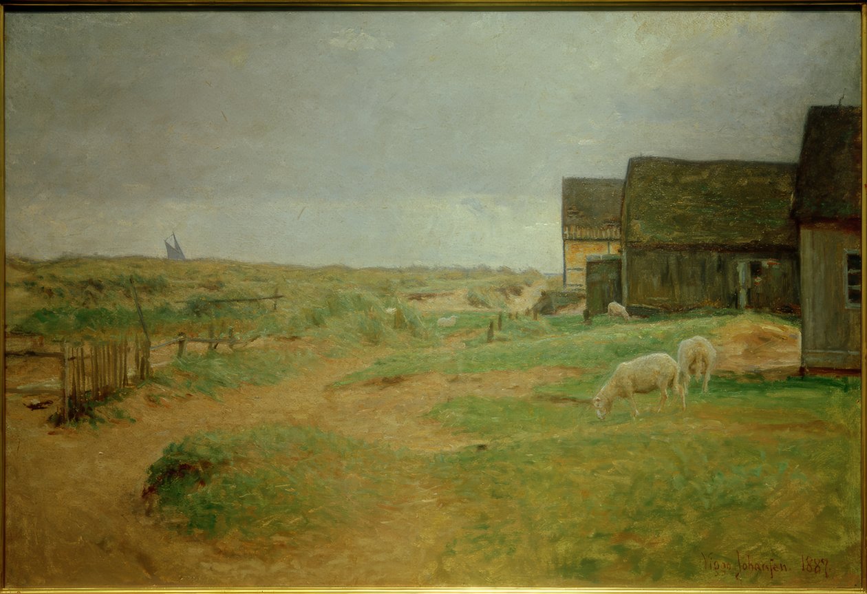 Gamla hus i Skagen av Viggo Johansen