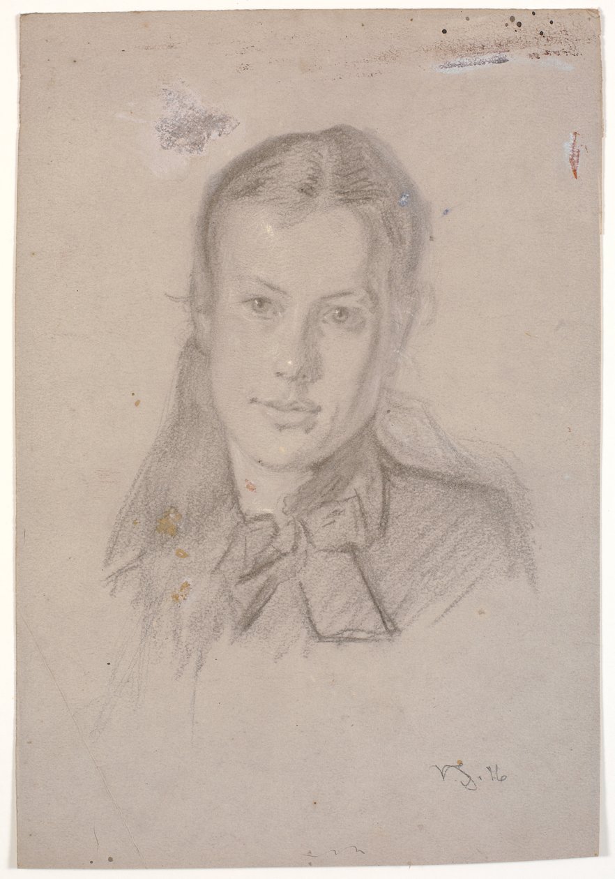 Porträtt av Martha Møller (m. Viggo Johansen 1880) av Viggo Johansen