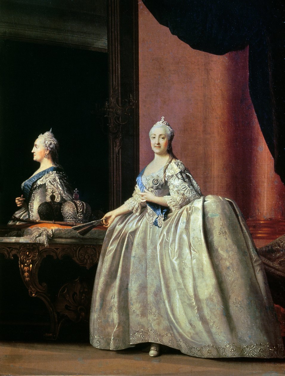 Kejsarinnan Katarina II framför spegeln, 1779 av Vigilius Erichsen