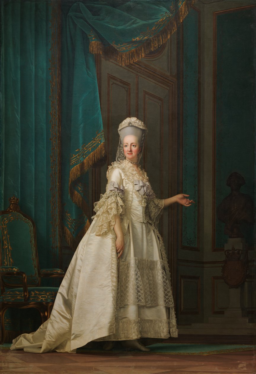 Äkedrottningen Juliane Marie av Danmark, 1776 av Vigilius Erichsen
